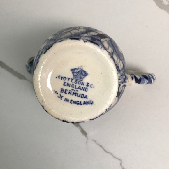 Myott and Son Vintage China Creamer Pitcher Bermuda Pattern Made in England - Picture 4 of 6